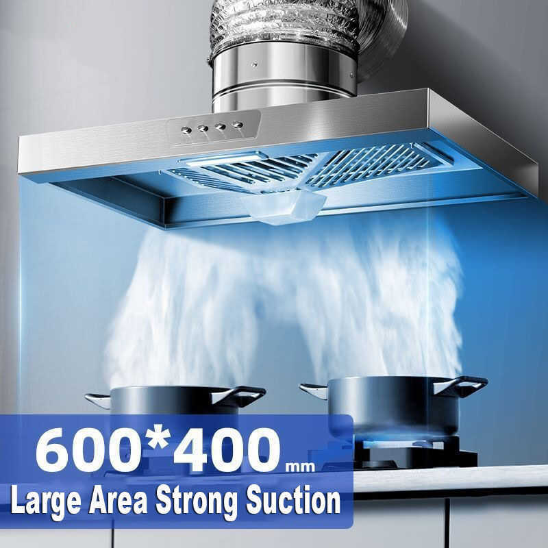 Hood Range For Stainless Steel Exhaust Ventilation Fan Strong Power Air ...