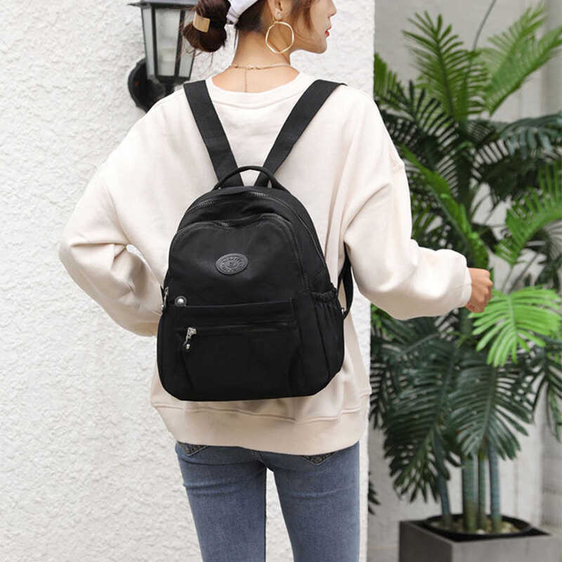 Backpack Women's Students Ladies Rucksack Travel Nylon School Knapsacks ...