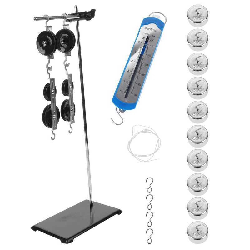 1Set Pulley Set Ching Tool Adjustable Bracket Physics Experiment Kit ...