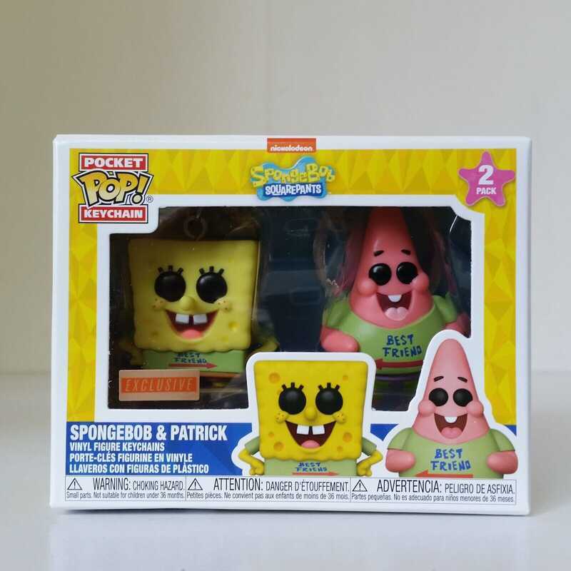Pocket Funko Pop Keychain Spongebob Squarepants & Patrick Best Friends ...