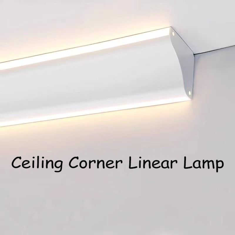Aluminum Profile Gypsum Line Light Illuminate Free Living Room LED Top ...