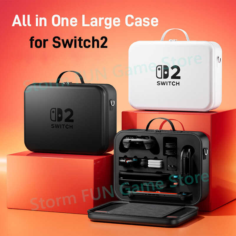 in All One for Switch Large Storage Case Mario Accessories Hard ...
