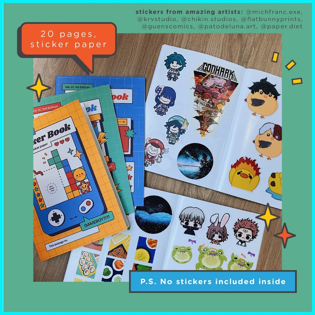 Reusable Sticker Album / Sticker Book | Shopee Philippines
