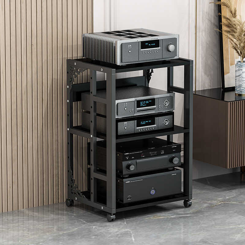 Power Amplifier Rack Multi-layer Home Adjustable Spacing Mobile Tube ...