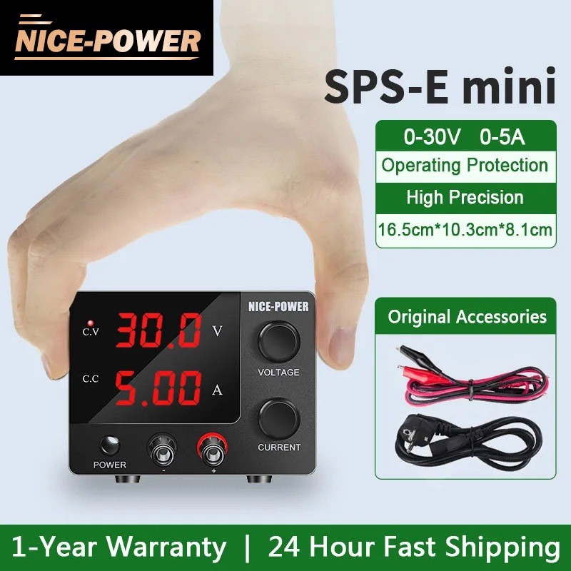 NICE-POWER Lab DC Power Supply laboratory mini Adjustable Portable LED ...