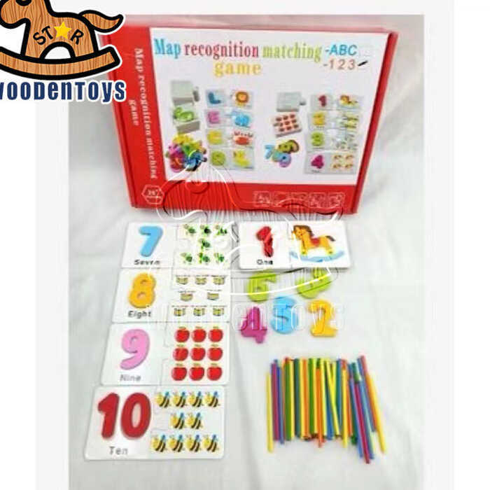 Alphabet Flash Cards For Toddlers ABC Letters/ Numbers Matching Games ...