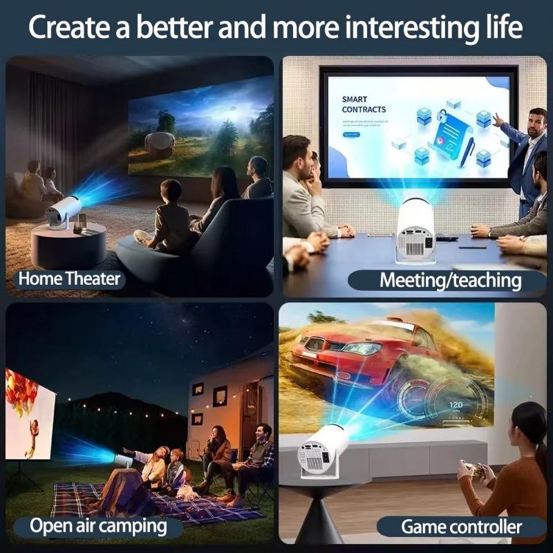 HY300 Projector game set 4K Full HD Smart Portable Projector | Shopee ...