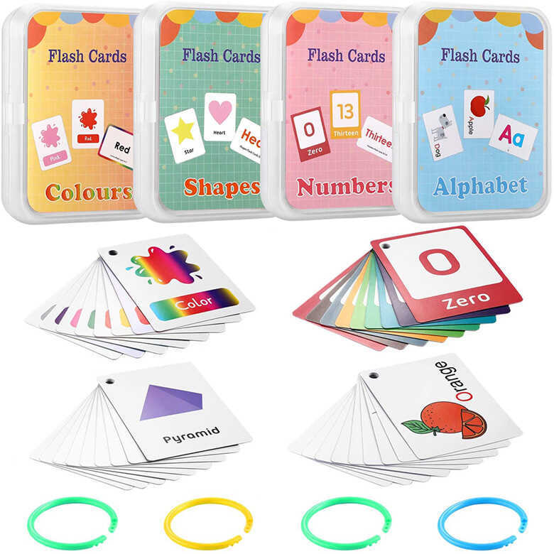 Tt Baby Preschool English Learning Flash Cards Montessori Educational ...