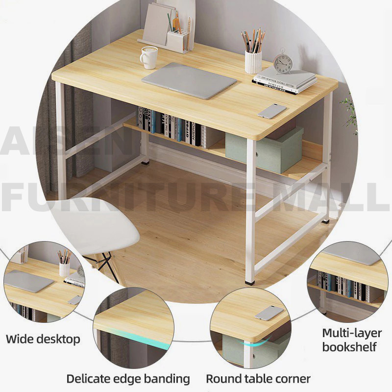 AISEN Simple Student Home Desk, Computer Desk, Study Desk, Office Desk ...