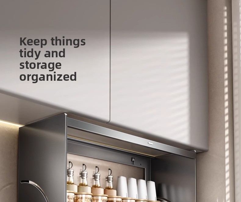 Double-Layer Folding Drop-Down Storage Box Kitchen Wall-Mounted Hanging ...