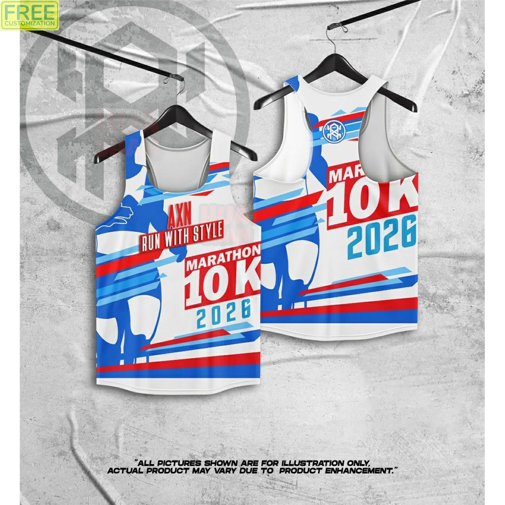 AXN Run With Style 10K Marathon 2026 Singlet | For Runners & Fitness ...