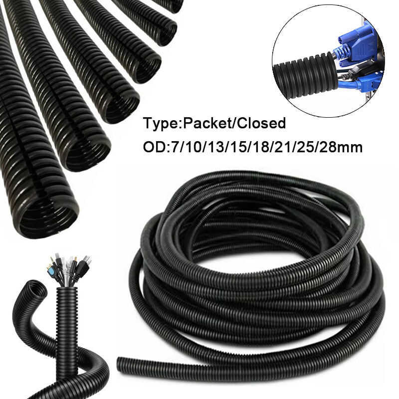 7Mm-28Mm Split Loom Conduit Insulated Corrugated Line Pipe Harness ...