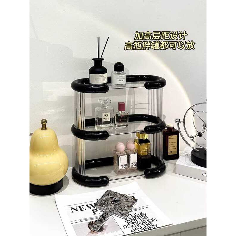 torage Rack Transparent Dressing Table For Cosmetics And Skincare ...