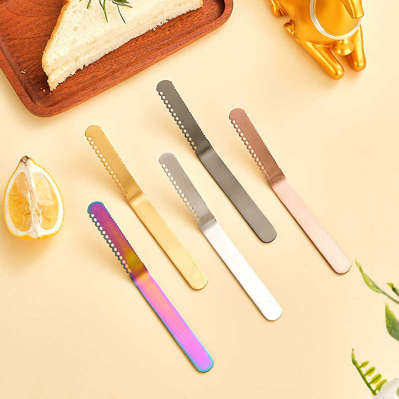 Amazon New 304 Stainless Steel Butter Knife Cheese Knife Butter Scraper ...