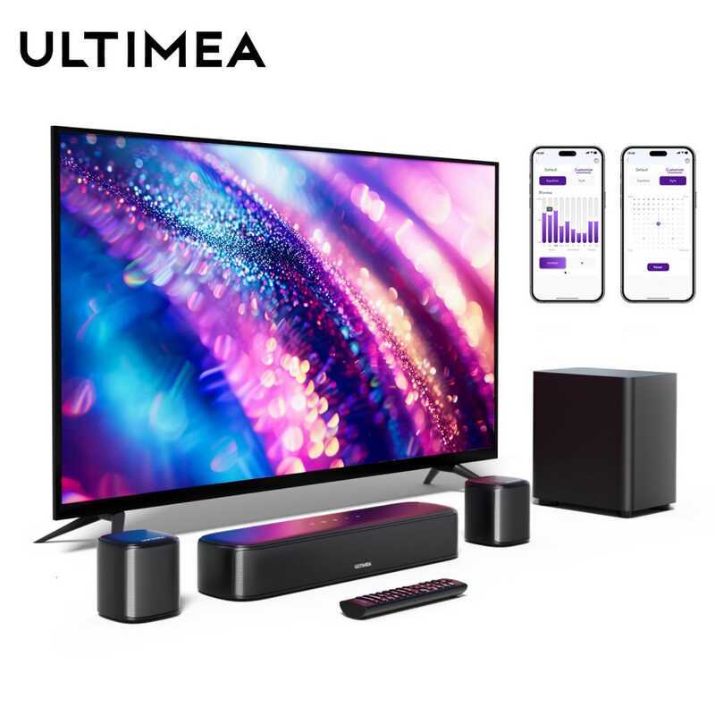 ULTIMEA Sound Bar Home Theater 5.1Ch Speaker 250W Soundbar For Smart TV ...