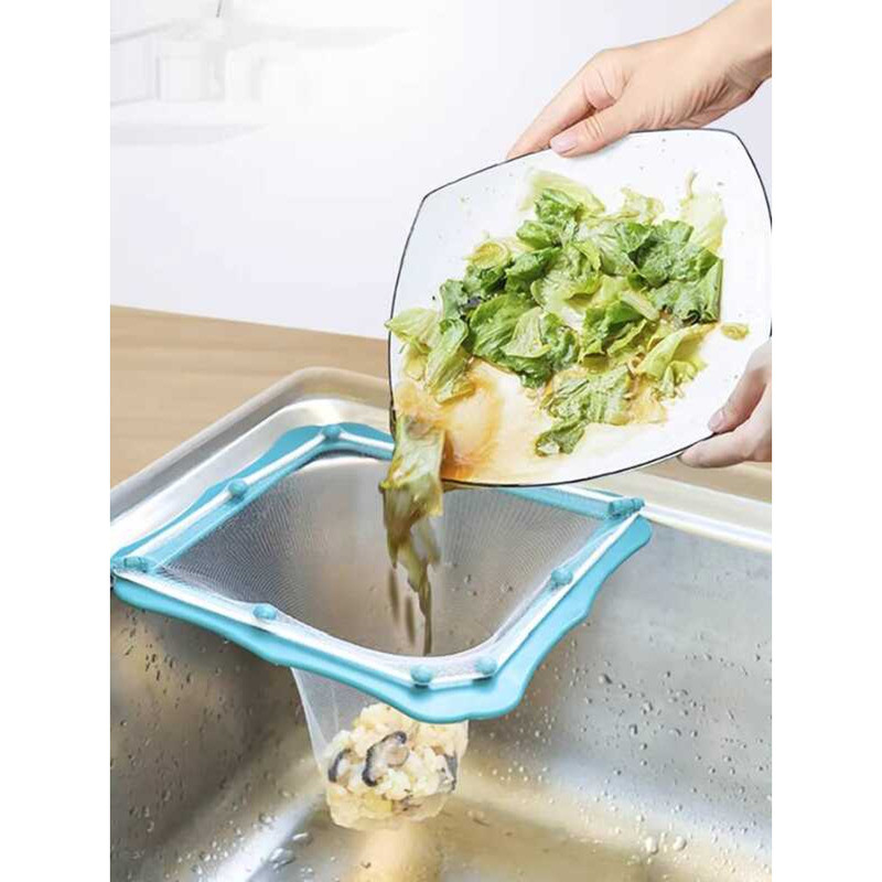 Foldable Invisible Triangle Sink Filter Basket Disposable Mesh Bag ...