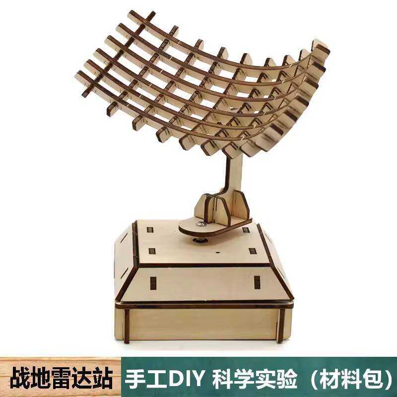Handmade DIY Wooden Battlefield Radar Station Materials for Elementary ...