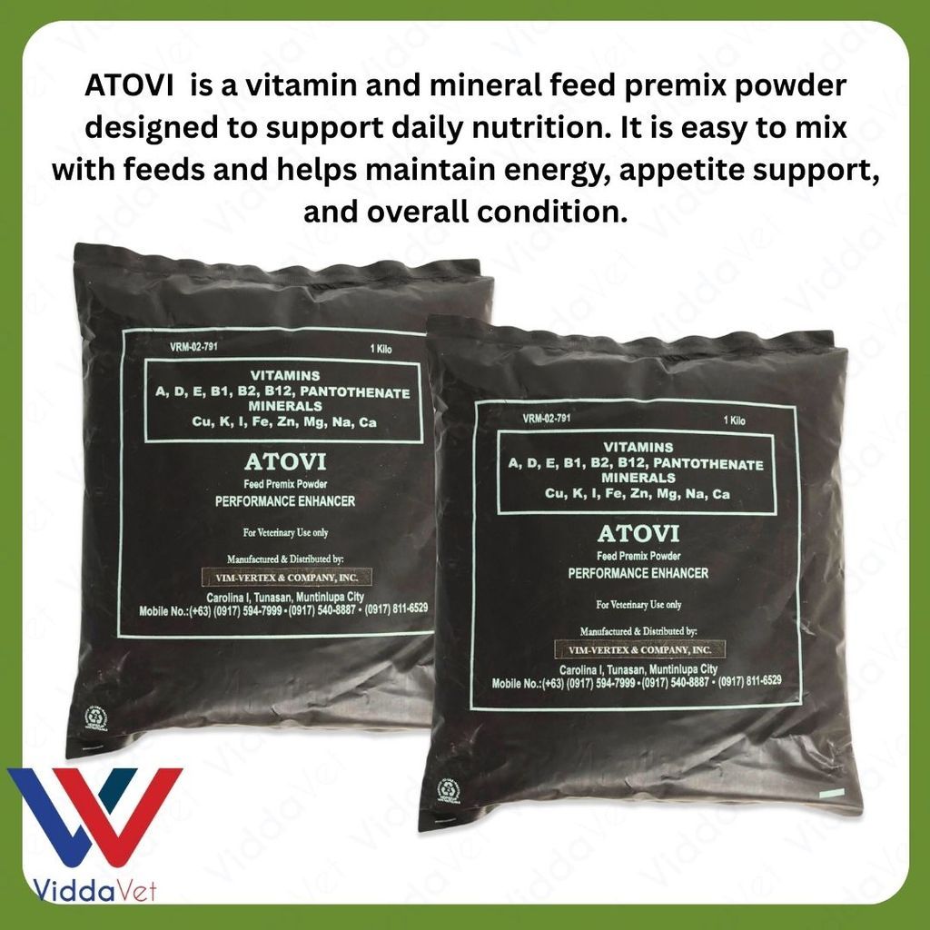 B1T1 ATOVI 1KG Vitamin Mineral Feed Premix Powder For Animals Livestock ...