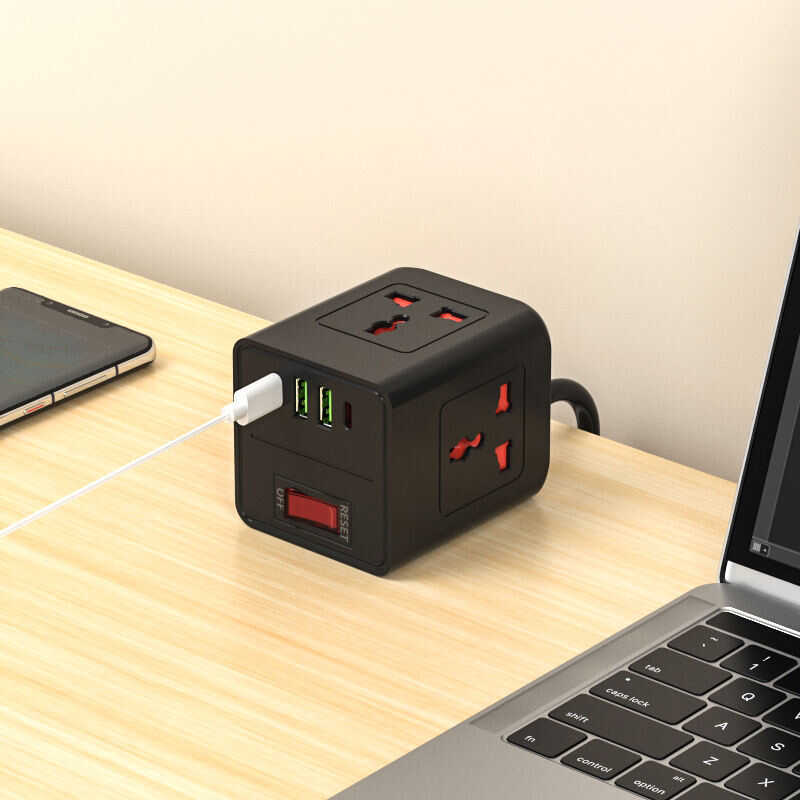 Cross-Border EU Plug Power Strip Multi-Socket High Universal Hole USB ...