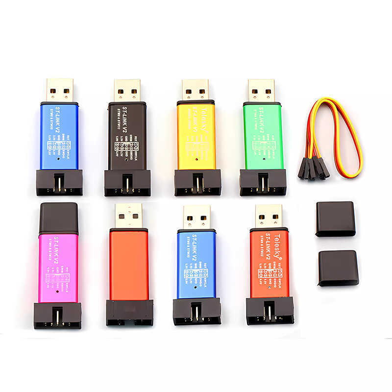 ST-LINK V2 STM8 Cable STM32 Emulator Programming STlink Downloader ...