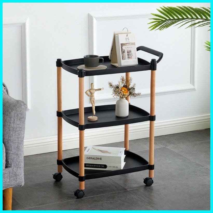 Multi-purpose 3-tier practical trolley rack storage rack storage rack ...
