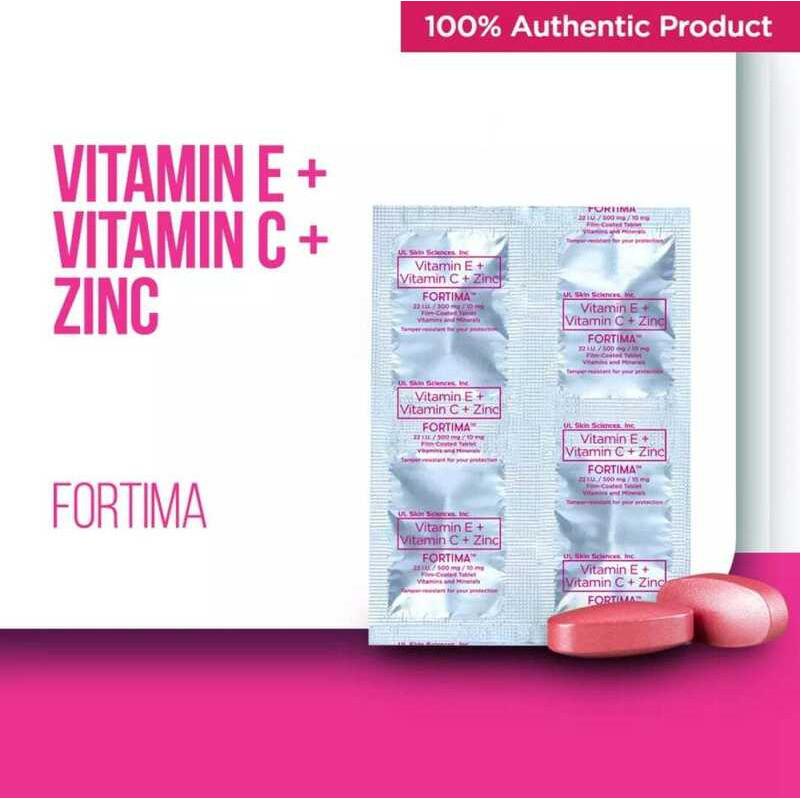 Fortima Vitamin E + Vitamin C +Zinc 8Pcs | Shopee Philippines
