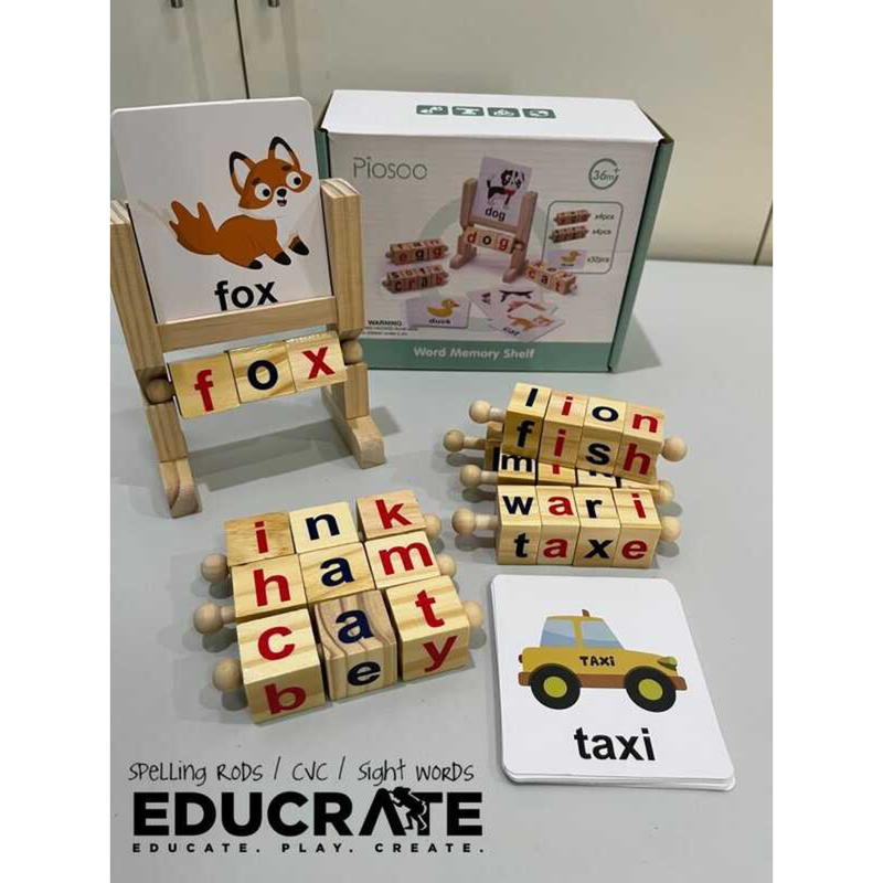 Spelling educratePH Rods Blocks CVC / Sight words montessori preschool ...