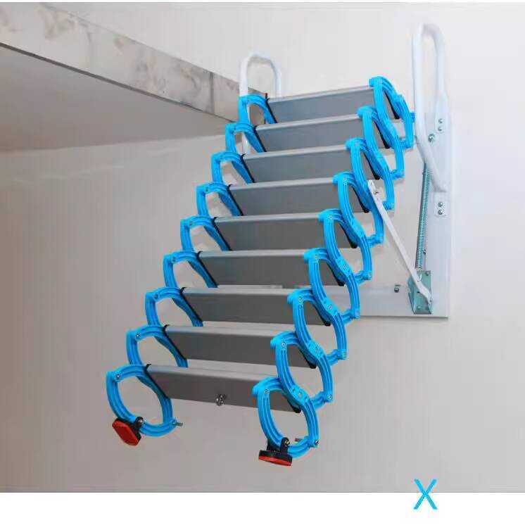 Attic Telescopic Ladder Indoor and Outdoor Villa Duplex Home Mezzanine ...