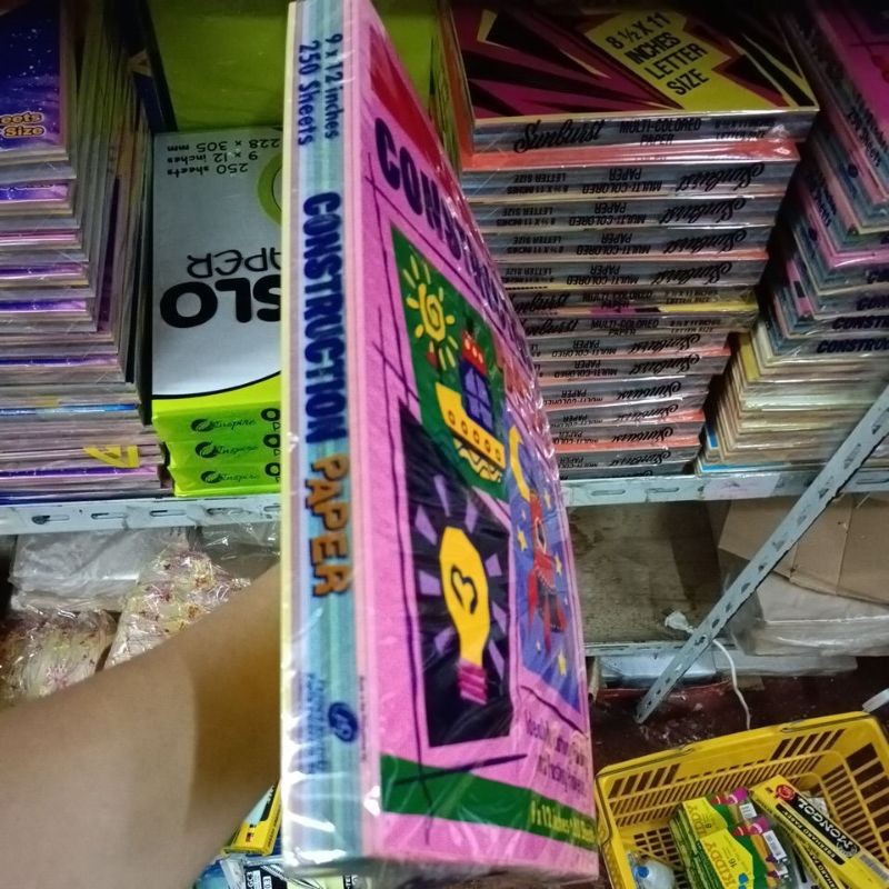 CONSTRUCTION PAPER ASSTD 250pcs | Shopee Philippines