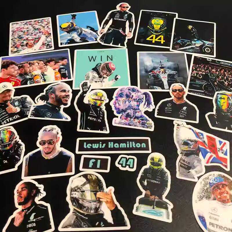 Old Man Lewis Hamilton Waterproof F1 Racing Peripheral Decoration Card ...