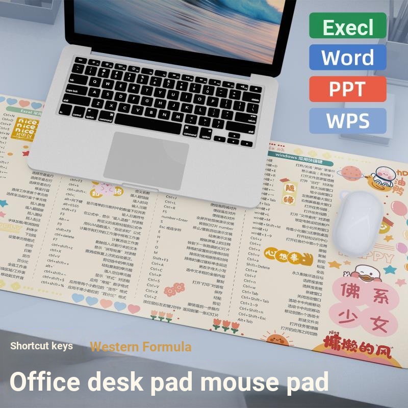 Excel Functional Shortcut Keys Pattern Oversized Mouse Pad | Shopee ...