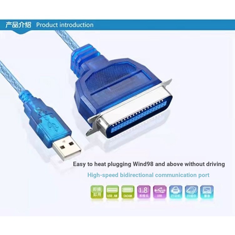 USB Direct Old-Fashioned Printer Cable | Shopee Philippines