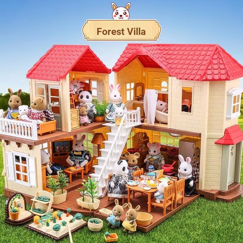 Rabbit cheap family dollhouse