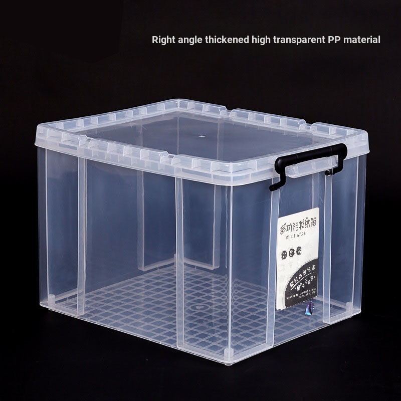 Storage Storage Box Thickened Plastic White Transparent Extra Large ...