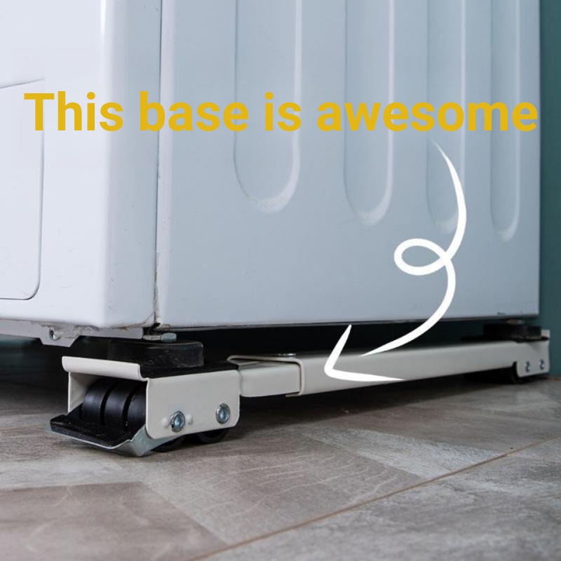 retractable washing Machine Universal base Removable Wheel Shelf