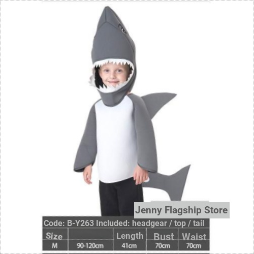 Holiday Party Halloween Children Shark Costume Kindergarten Children's ...