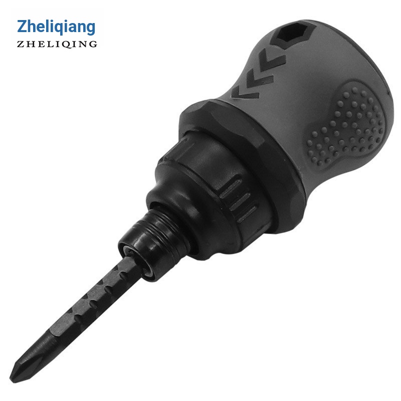 Zheli Strong Short Ratchet Head Mini Screwdriver Phillips Slotted