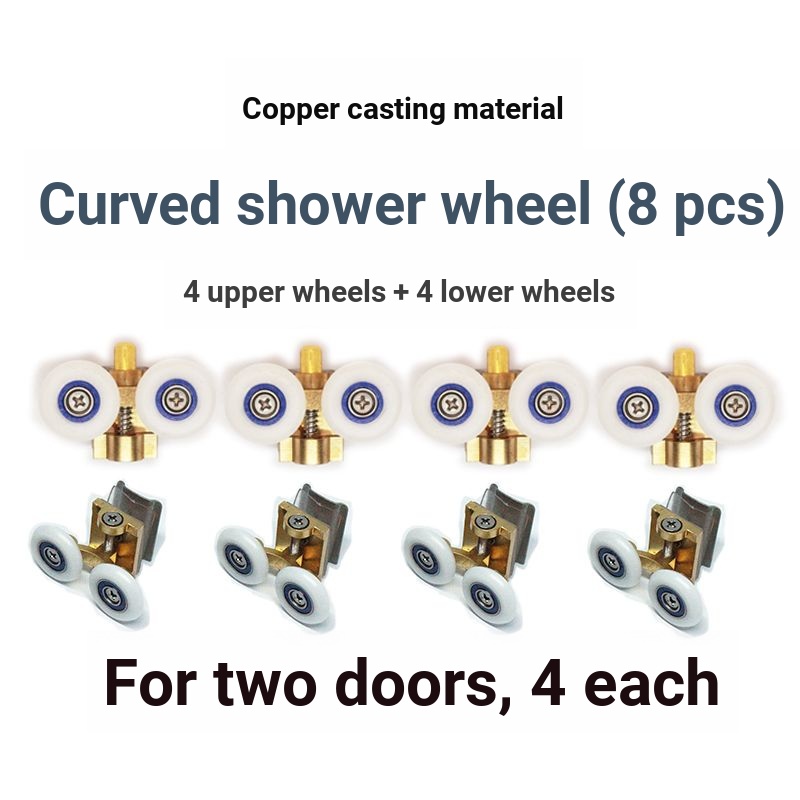 Sliding Door Pulley Shower Room Pulley Arc Oldfashioned Glass Sliding