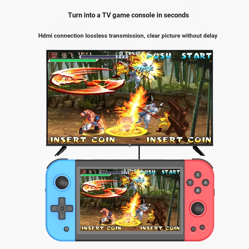 Game Console powkiddy Overlord Treasure Box x51 Handheld Arcade