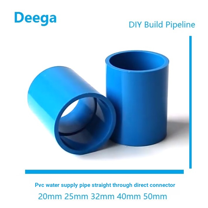 Deega PVC Water Pipe Direct Pipe Fittings Joint Straight Water Supply