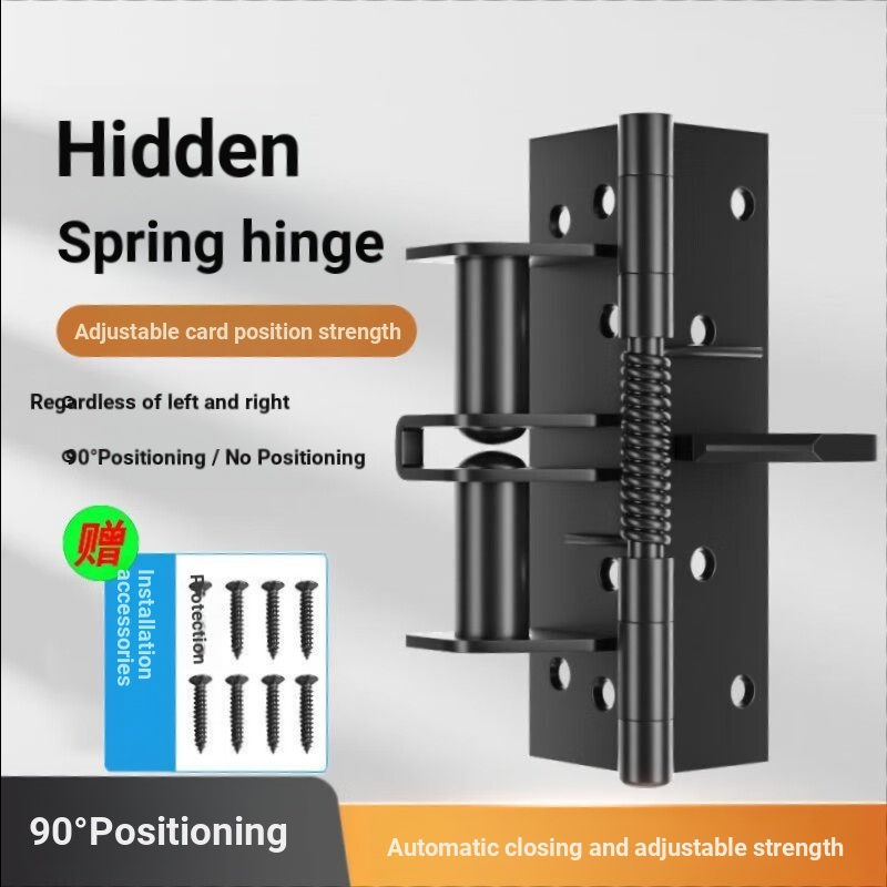 Invisible Hinge 90 Degree 13.3cm Positioning Hinge Spring Automatic ...
