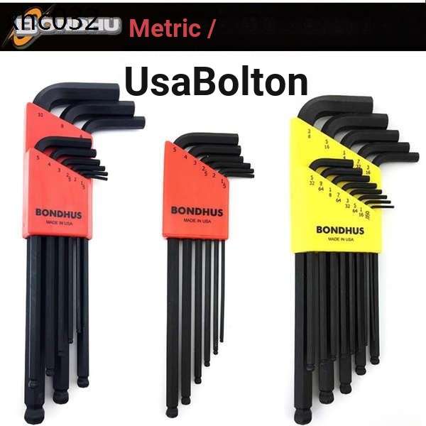 American BONDHUS BONDHUS Allen Wrench Imported Metric Ball Head Hexagon ...