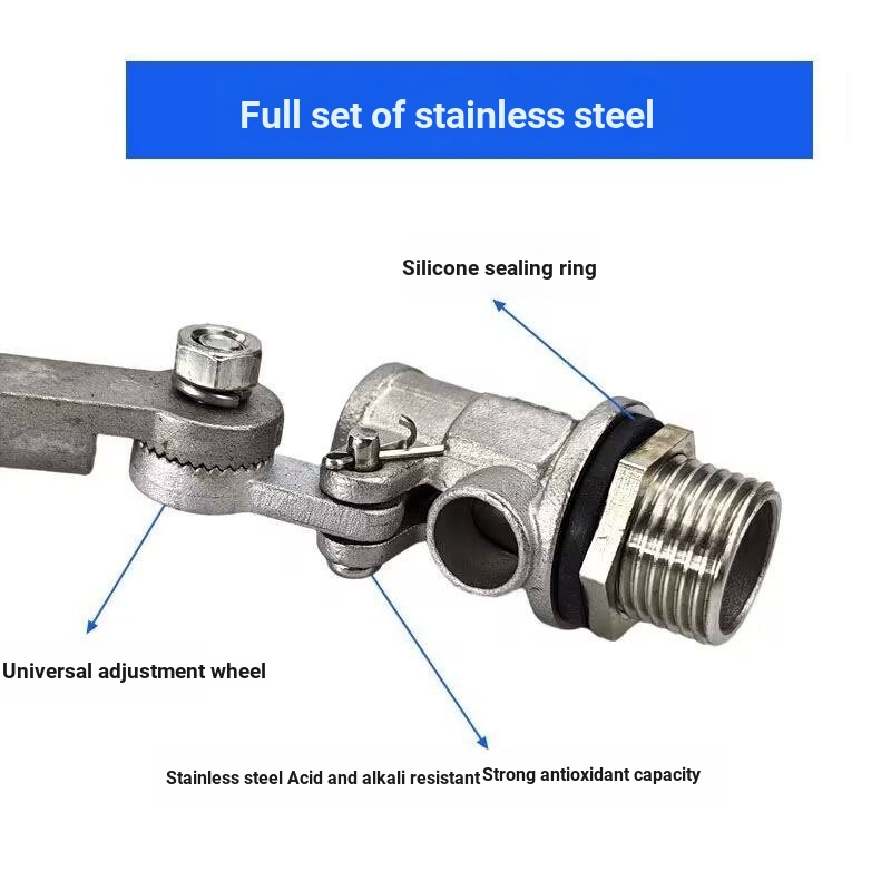 Water Storage Water Inlet Float 304 Stainless Steel Copper Float Valve