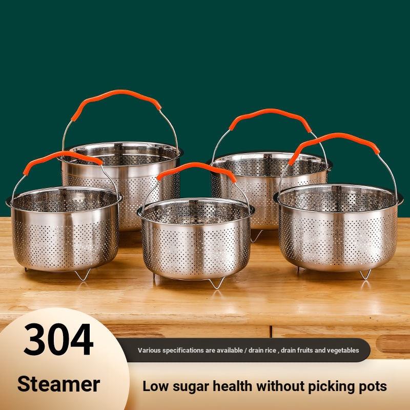 Mini 304 Stainless Steel Steamer Rice Cooker Rice Soup Separation ...