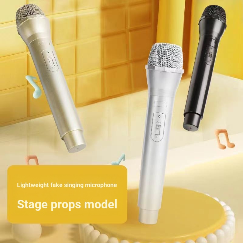 Fake Microphone Props Model Simulation Children Host Interview Stage ...