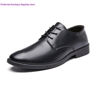 Leather Shoes Men Black Suit Men's Shoes Soft-Soled Men's Interview ...