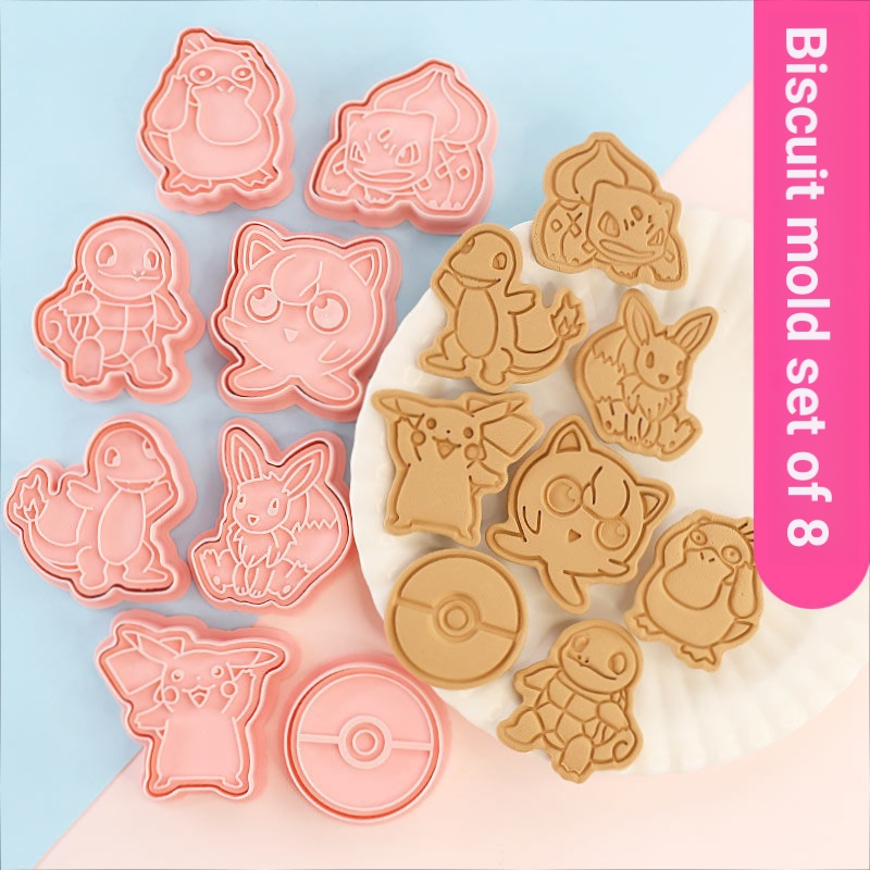 Pikachu Biscuit Mold Small Cartoon Pokémon Pokémon Fondant Baking Tool ...