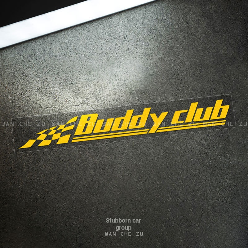 Buddy club Car Racing Modified Car Sticker JDM Japanese Style ...
