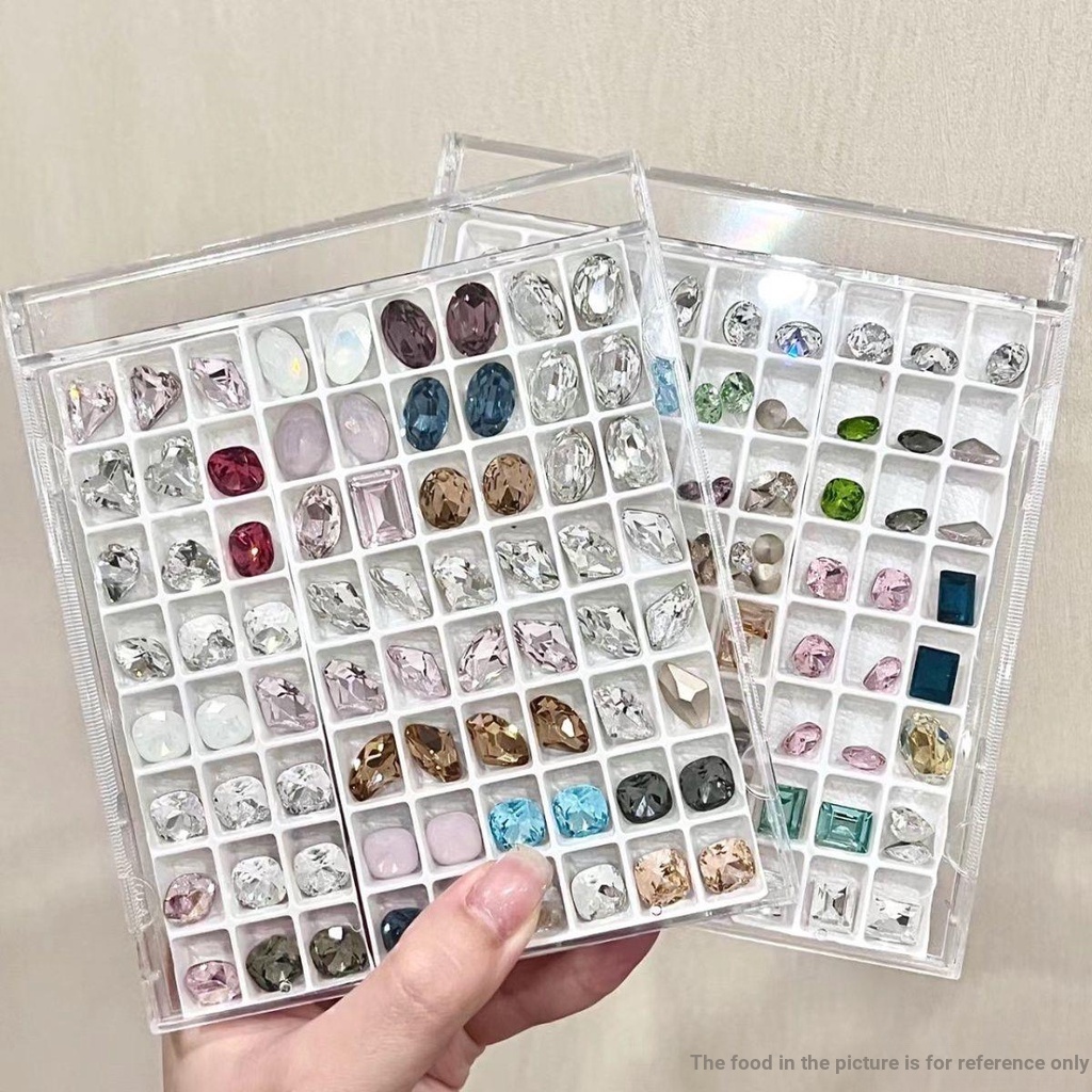 Manicure Diamond Jewelry Storage Box CD Box High Transparent Acrylic ...