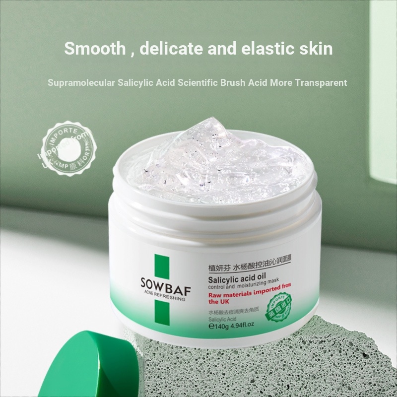 Zhiyanfen Salicylic Acid Oil Control Moisturizing Creamy Mask Mud Mask ...
